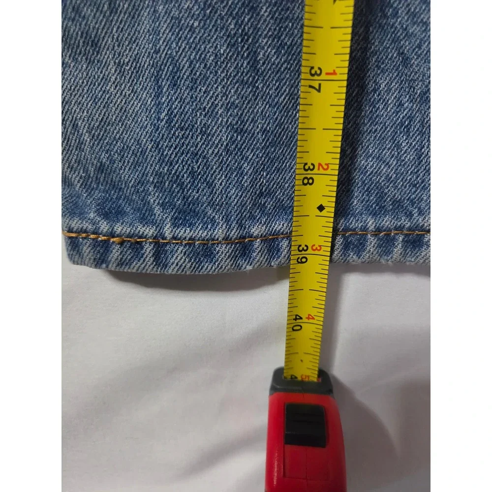 Levis 501 Original Fit Mens Jeans Blue Denim Button Fly Straight Leg